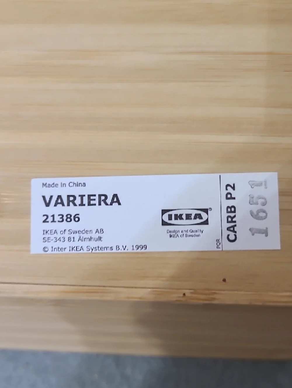 IKEA natural bamboo